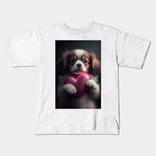 Valentine Puppy 0 Kids T-Shirt